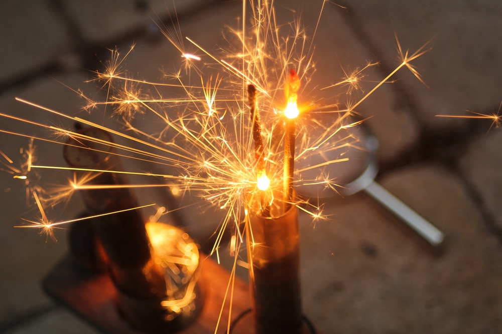 Faire un feu d’artifice sans bruit