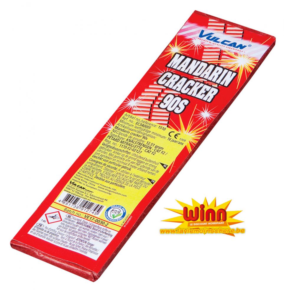 Pétard Mandarine Cracker 90s - Magasin feux artifice