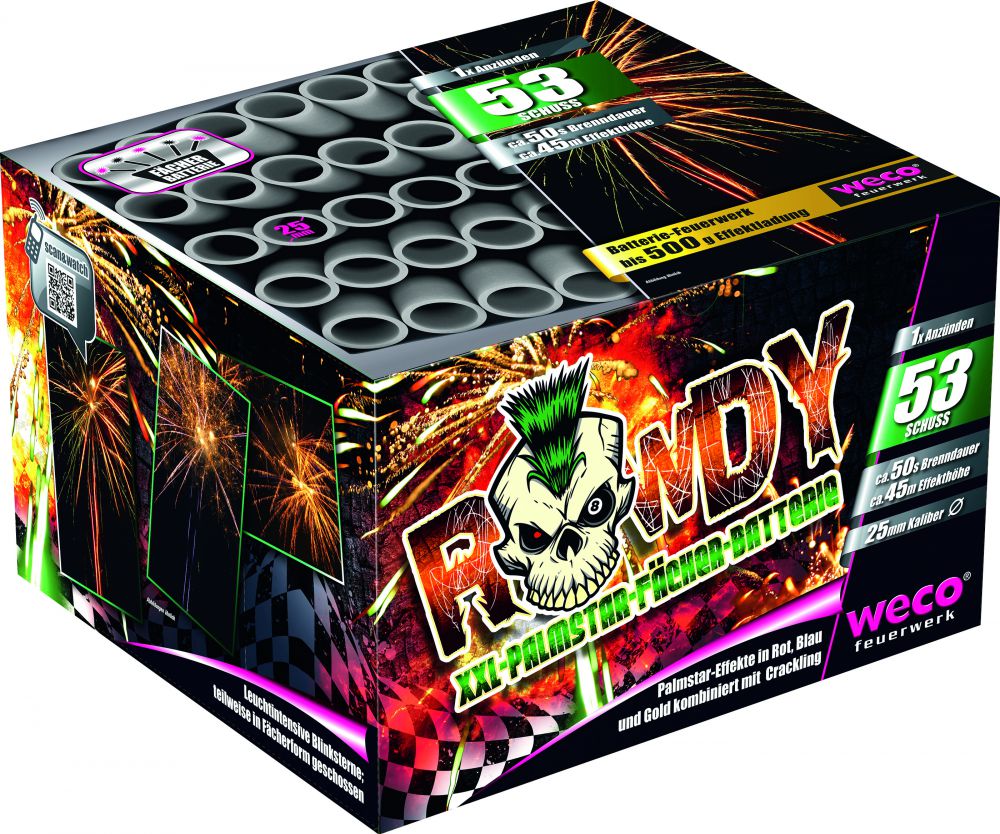 Rowdy Batterie/feux d'artifice pas cher